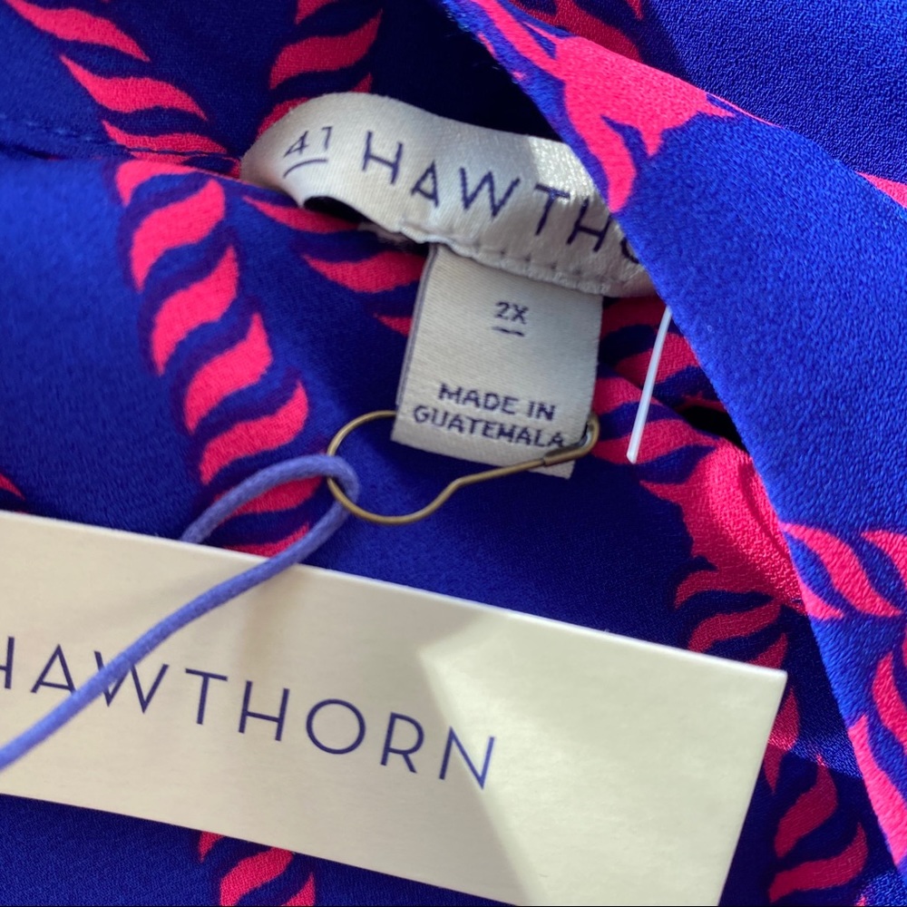 Nwt Stitch Fix 41 hawthorn pink blue plus size - Picture 7 of 9